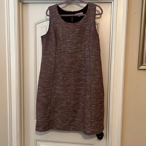 Loft red/gray fitted dress.  Great in winter with tights!